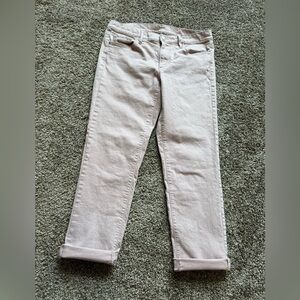 LOFT Outlet denim cuffed crop pants Size 6